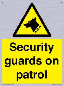 Security guards on patrol